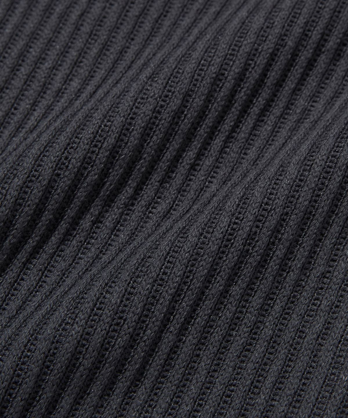 스웨이드(SUADE) HOODED RIB ZIP UP [CHARCOAL GRAY]