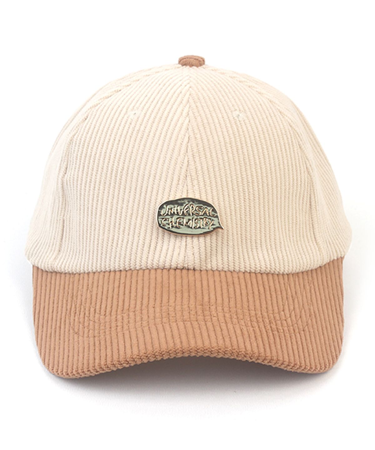 유니버셜 케미스트리(UNIVERSAL CHEMISTRY) Corduroy Ivory Beige Ballcap 코듀로이볼캡