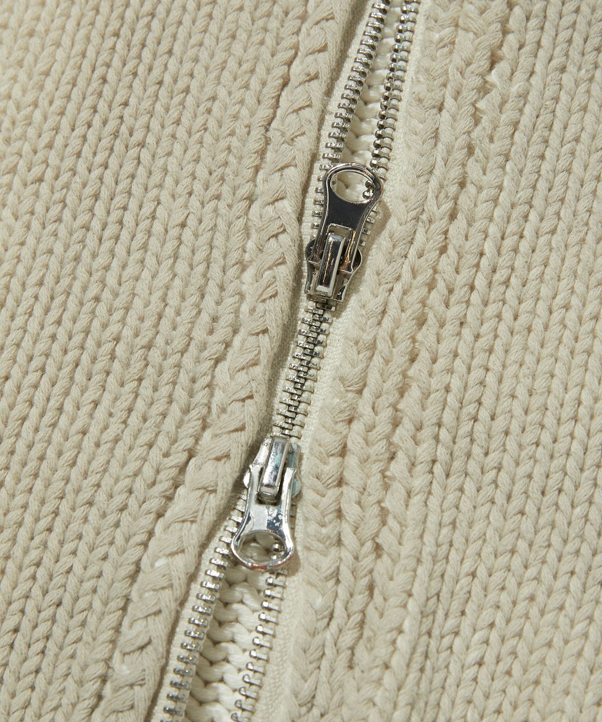 스웨이드(SUADE) WASHED KNIT ZIP UP [IVORY]
