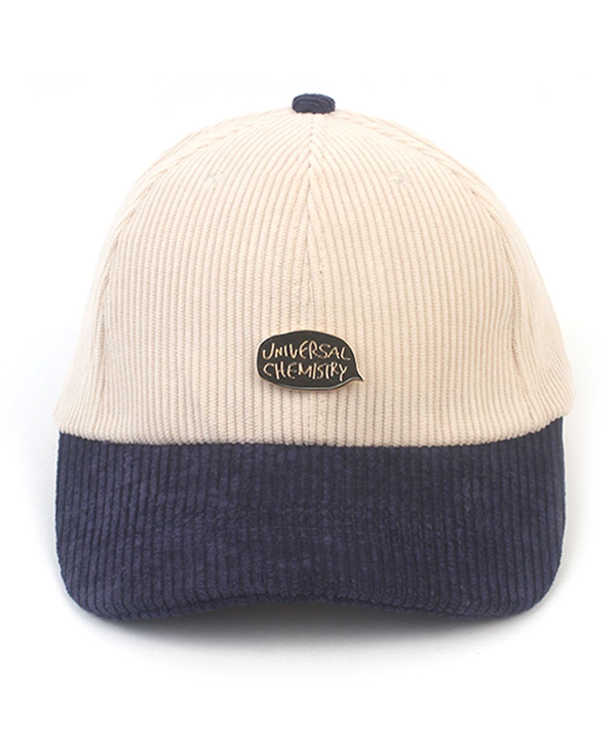 유니버셜 케미스트리(UNIVERSAL CHEMISTRY) Corduroy Ivory Navy Ballcap 코듀로이볼캡