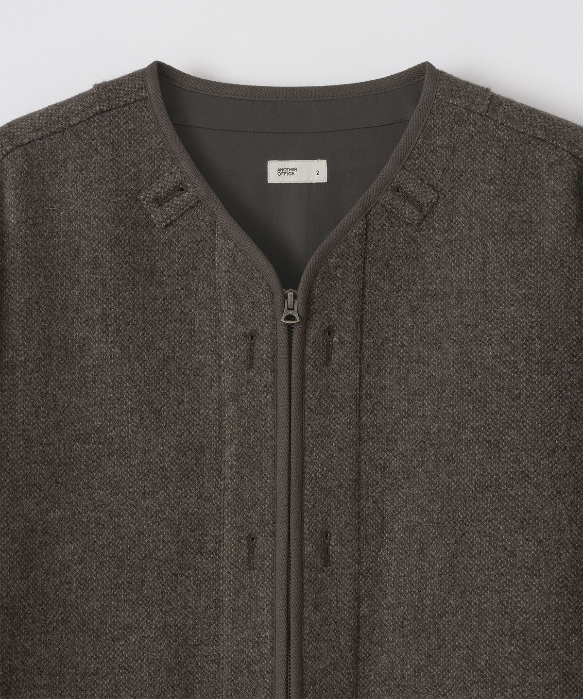 어나더 오피스(ANOTHER OFFICE) Modern Liner Wool Jacket (Shetland-herringbone)