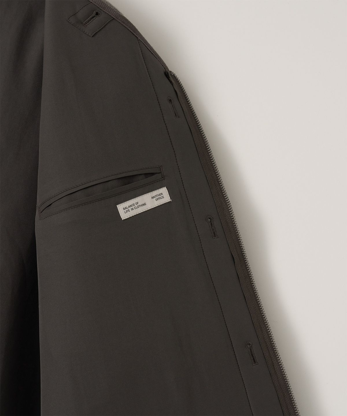 어나더 오피스(ANOTHER OFFICE) Modern Liner Wool Jacket (Shetland-herringbone)