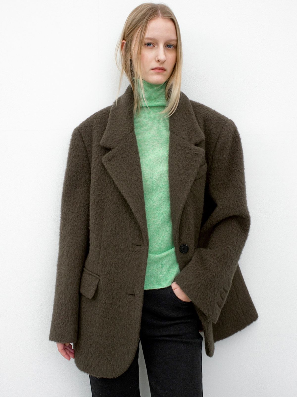 아틀리에 나인(ATELIER NAIN) SEE THROUGH SLIM RIBBED KNIT(T-7191)