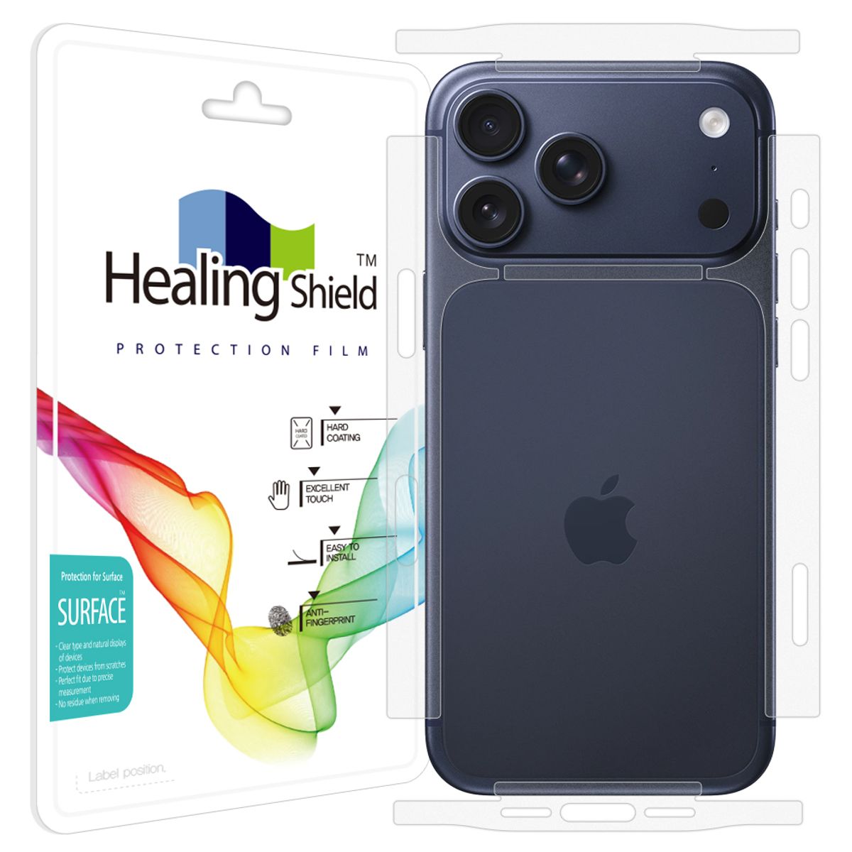 힐링쉴드(HEALINGSHIELD) 아이폰17 프로맥스 무광 측면테두리 보호필름 2세트