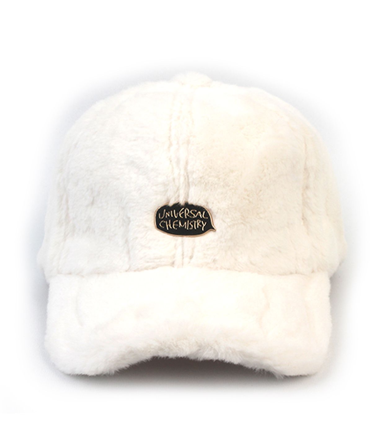 유니버셜 케미스트리(UNIVERSAL CHEMISTRY) Bubble White Fur Ballcap 퍼볼캡