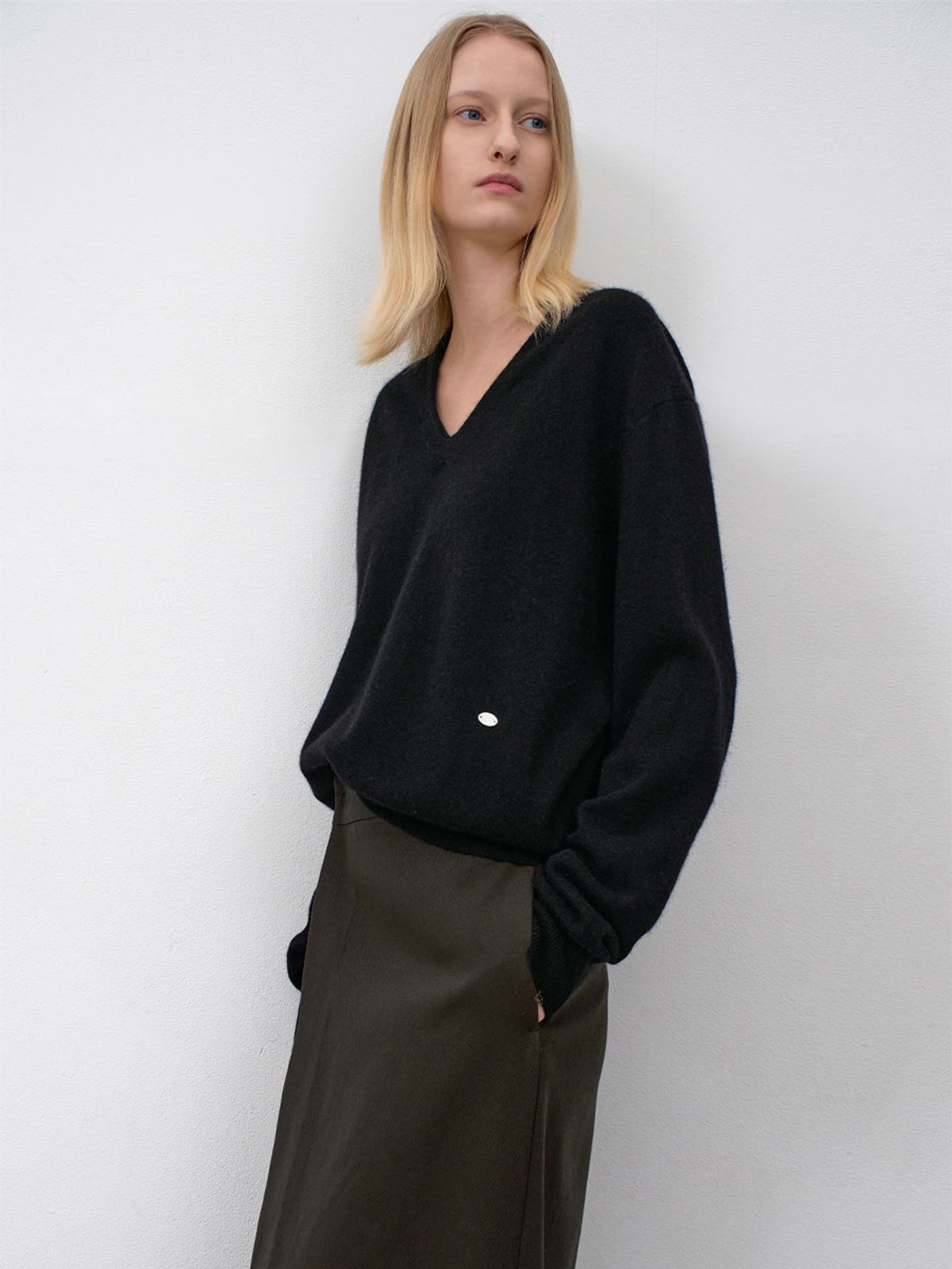 아틀리에 나인(ATELIER NAIN) ESSENTIAL UNBALANCED WRAP SKIRT(SK-5067)