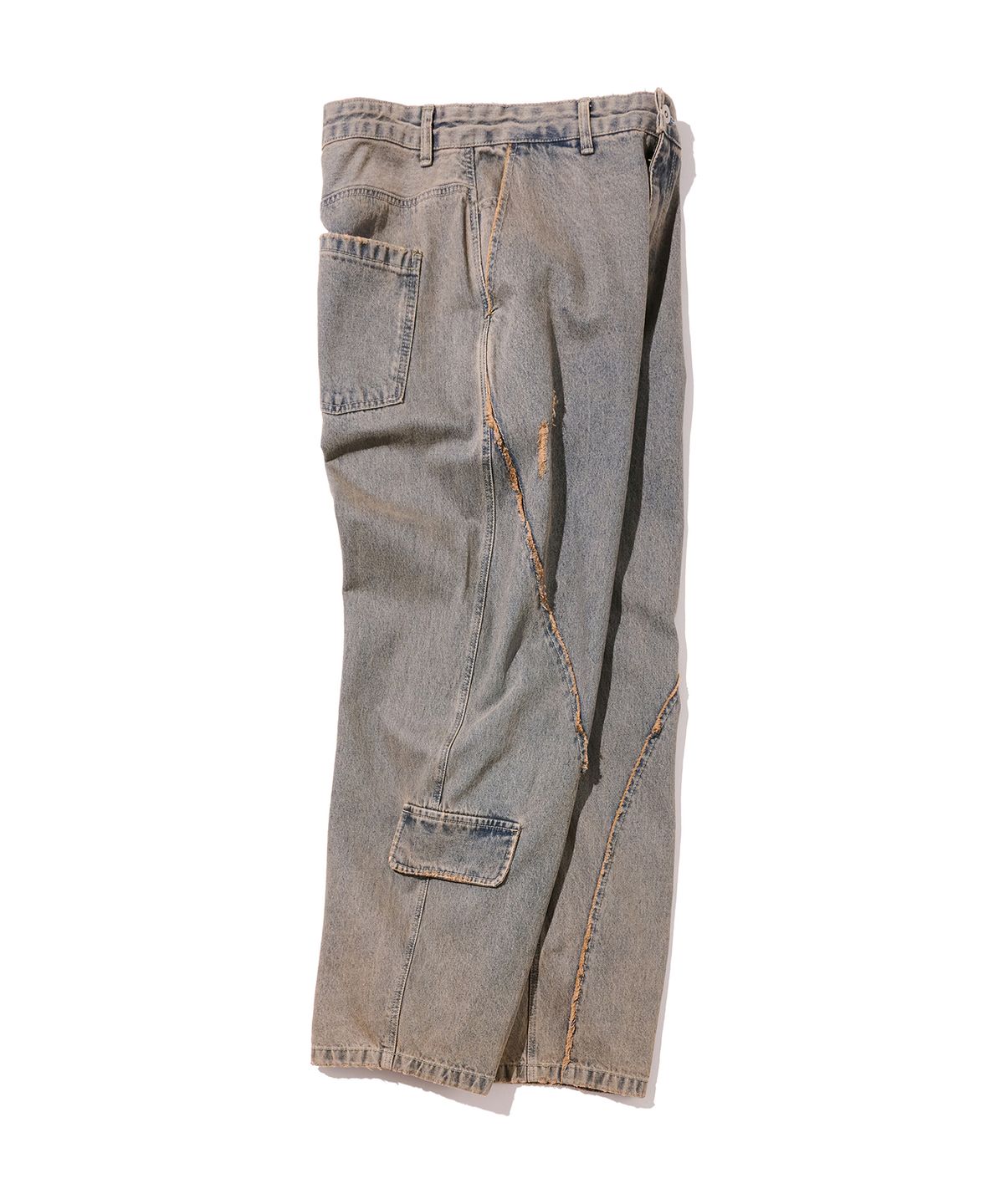 논타입(NONTYPE) LOW FLAP CUT-OFF DENIM (VINTAGE BLUE)