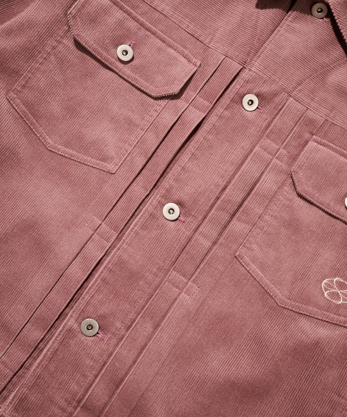 논타입(NONTYPE) CORDUROY PANELLING TRUCKER (DEEP PINK)