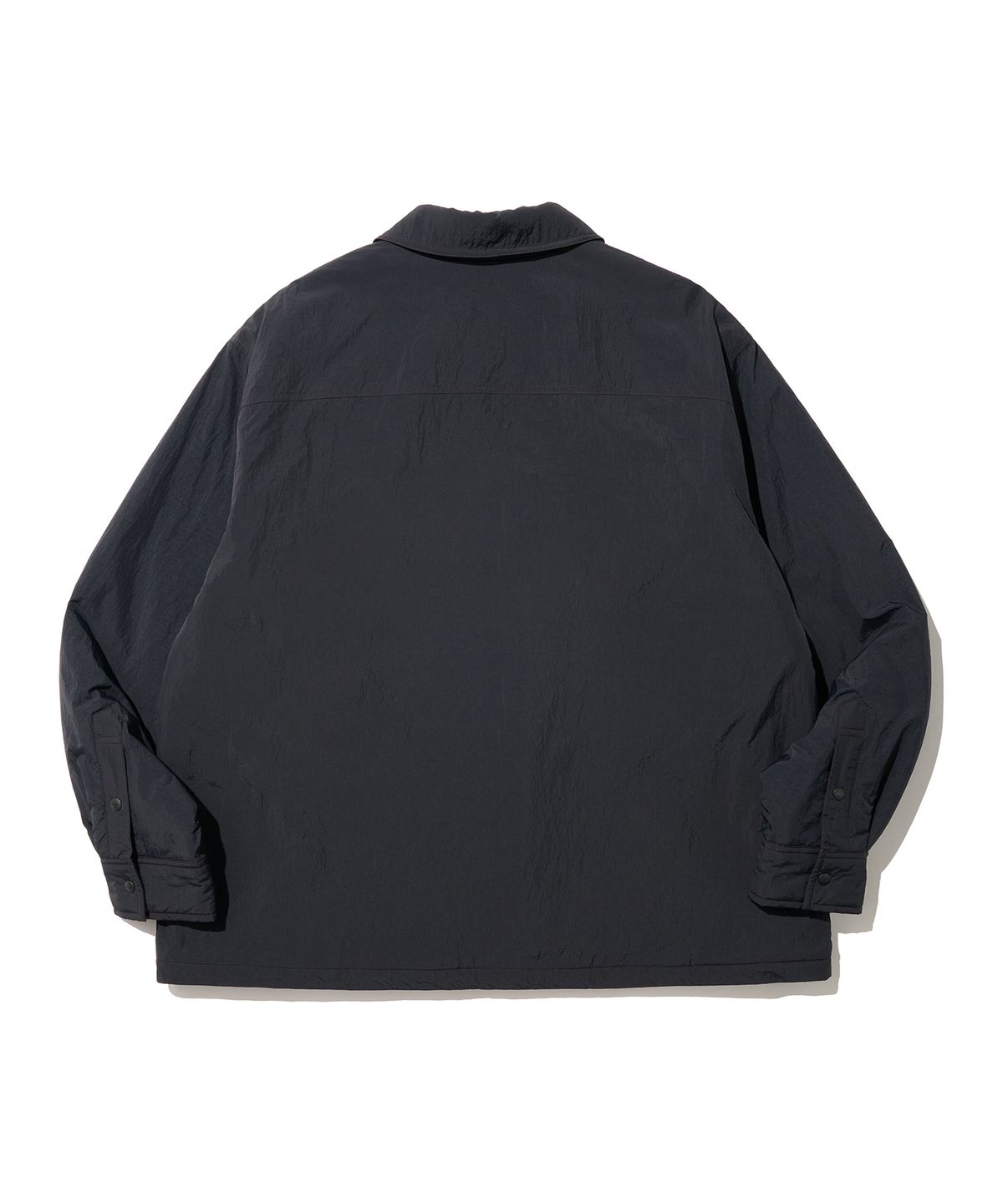 논타입(NONTYPE) LIGHT PADDED COACH JUMPER (BLACK)