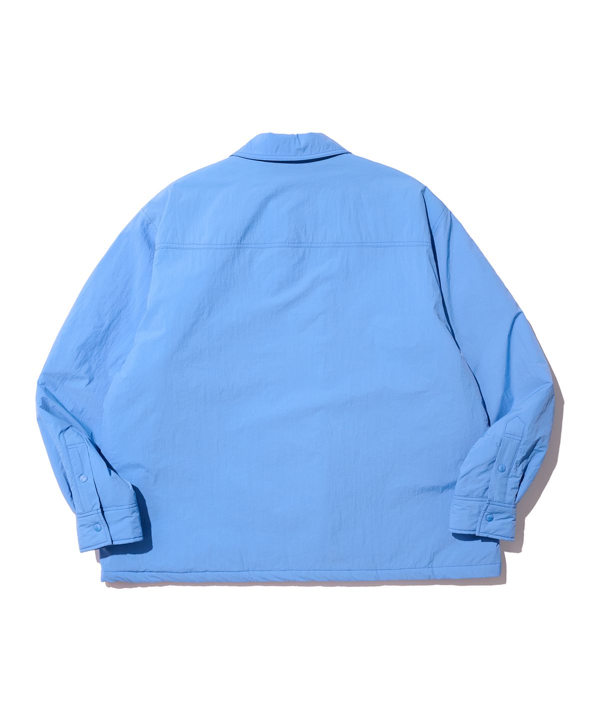 논타입(NONTYPE) LIGHT PADDED COACH JUMPER (CYAN BLUE)