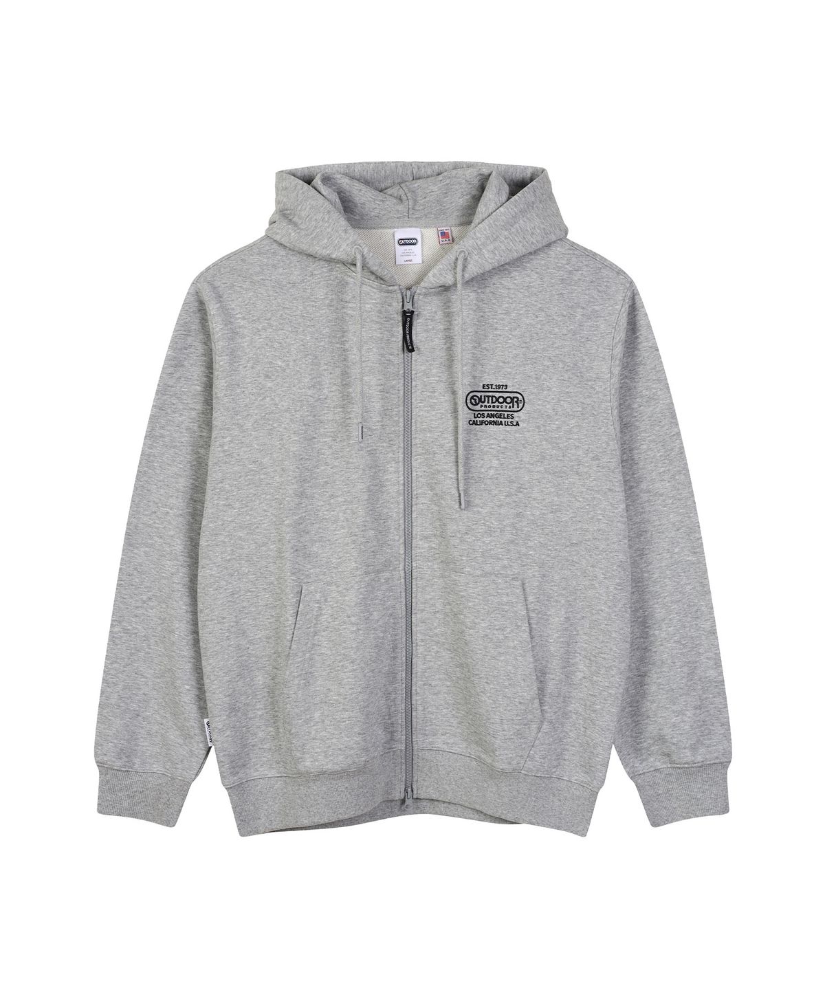 아웃도어 프로덕츠(OUTDOOR PRODUCTS) MULTI LOGO ZIP-UP HOODIE (MELANGE)