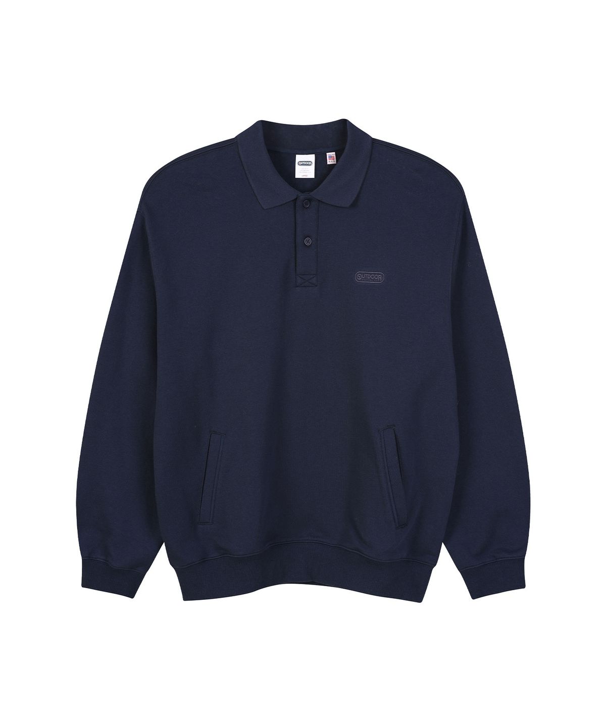 아웃도어 프로덕츠(OUTDOOR PRODUCTS) COLLARED SWEAT SHIRTS (NAVY)