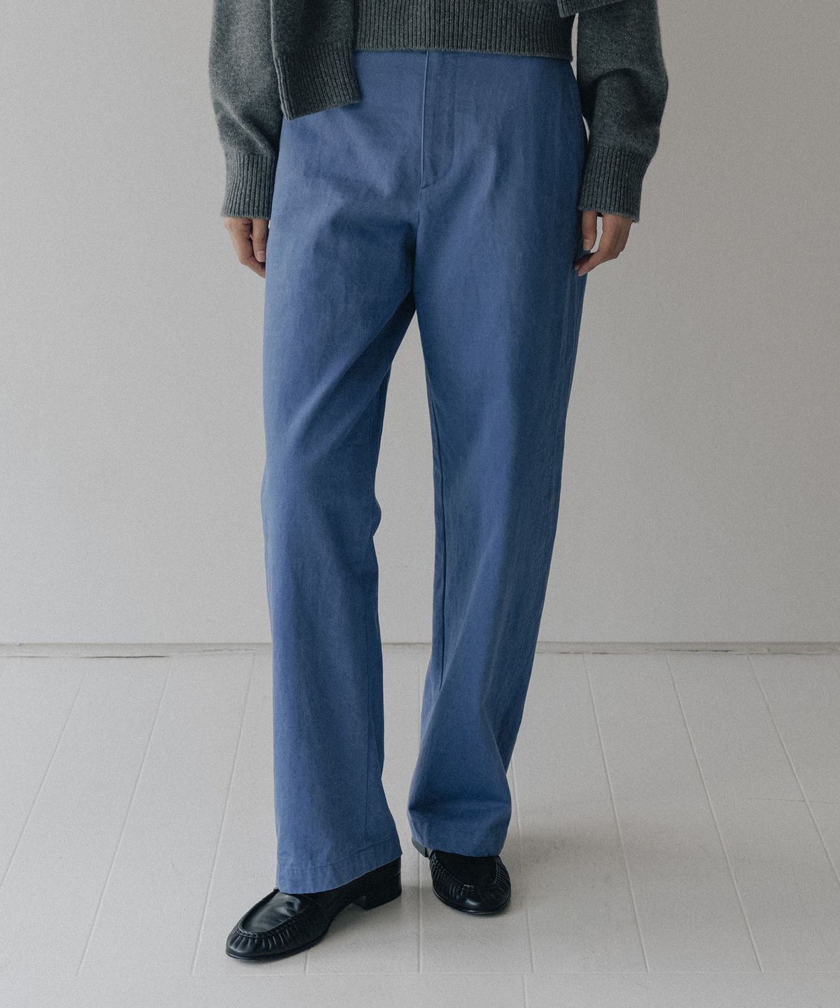 블랭크룸 우먼(BLANKROOM HER) (her) 워커스 팬츠_WASHED BLUE