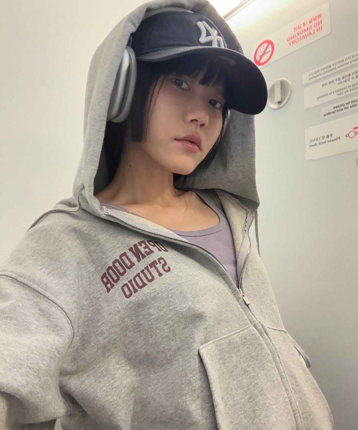 오픈도어스튜디오(OPENDOORSTUDIO) opendoor hooded zip-up gray