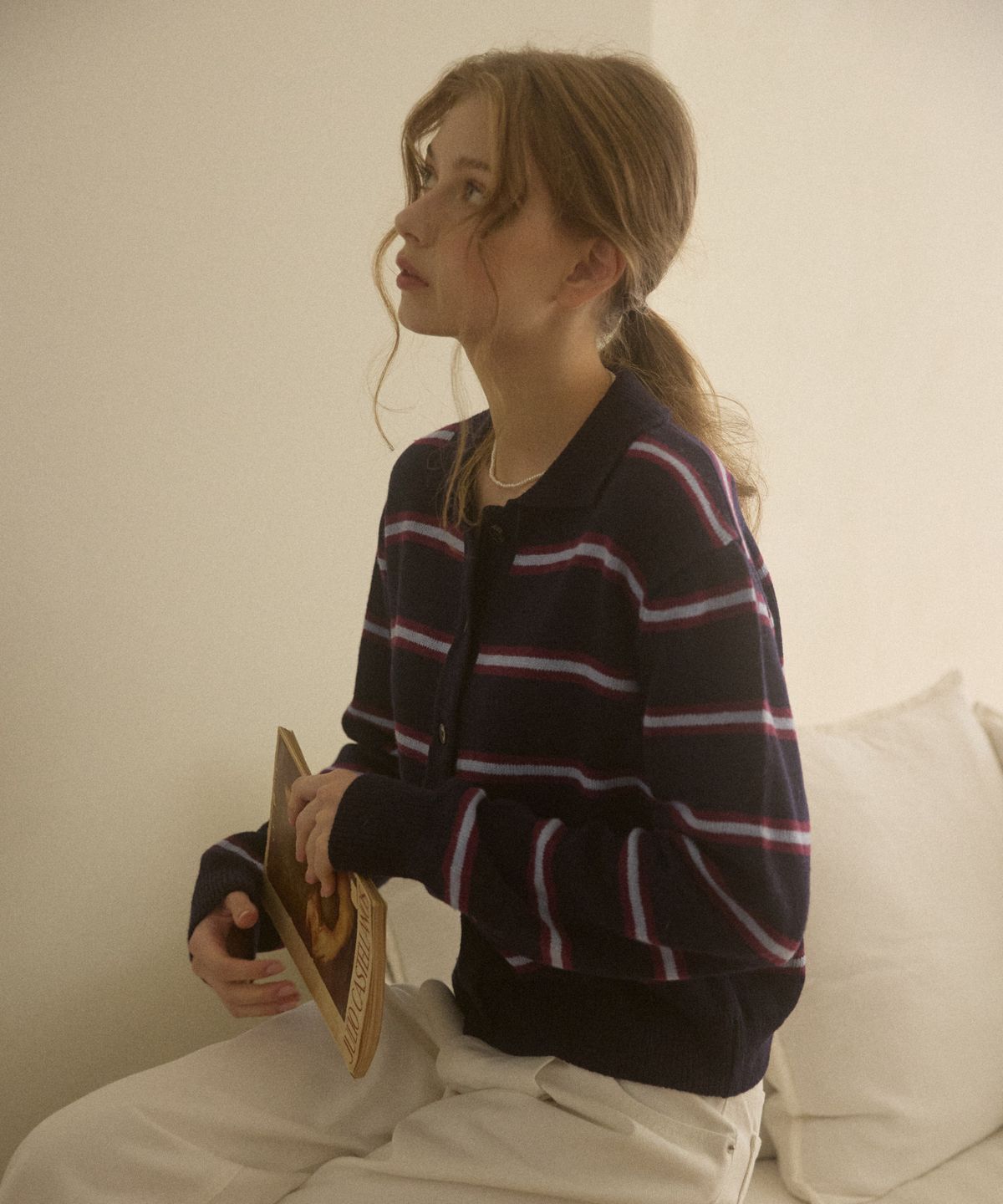 오픈도어스튜디오(OPENDOORSTUDIO) combi cardigan navy