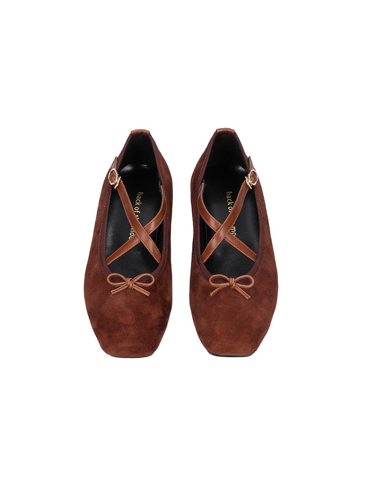 백오브더문(BACK OF THE MOON) Giselle ballet flats_brown suede