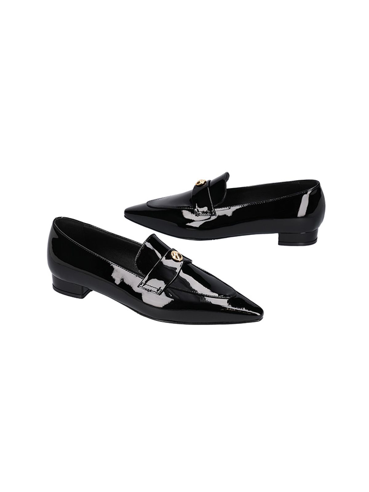 백오브더문(BACK OF THE MOON) Monica glow loafer_black