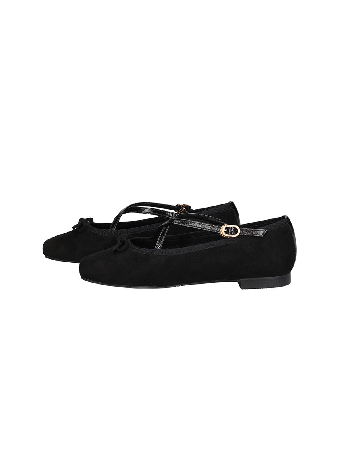 백오브더문(BACK OF THE MOON) Giselle ballet flats_black suede