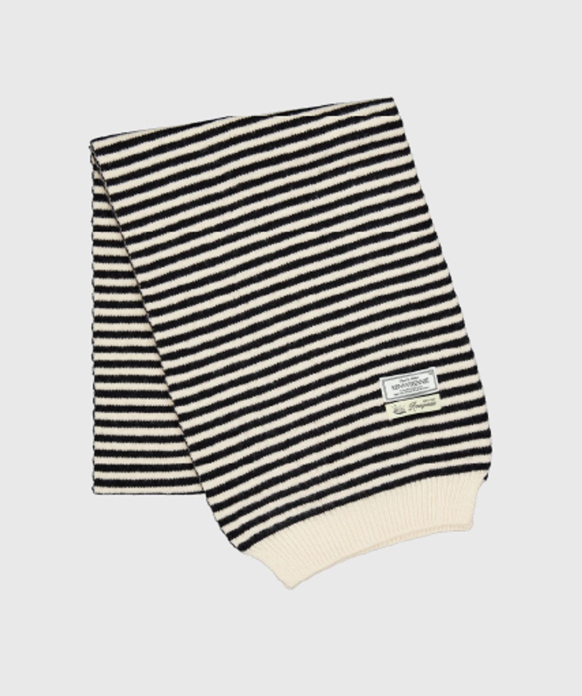 래니래니(RENNYRENNIE) STRAW STRIPE MUFFLER - 스트로우 스트라이프 머플러 [ CREAM / NIGHT ]