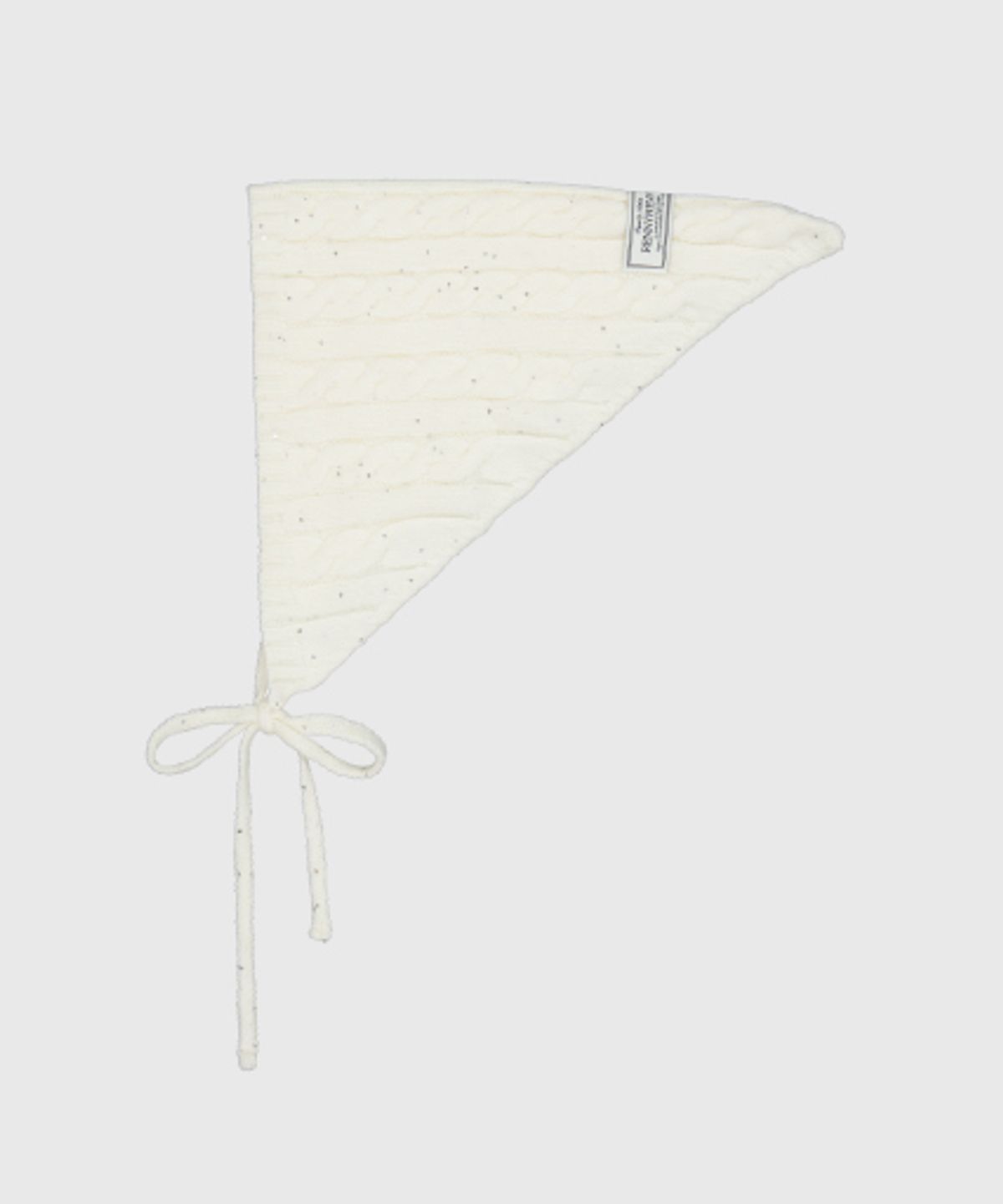 래니래니(RENNYRENNIE) STARRY TRIANGLE BONNET EARCUFFS - 스테리 트라이앵글 보넷 [ IVORY ]