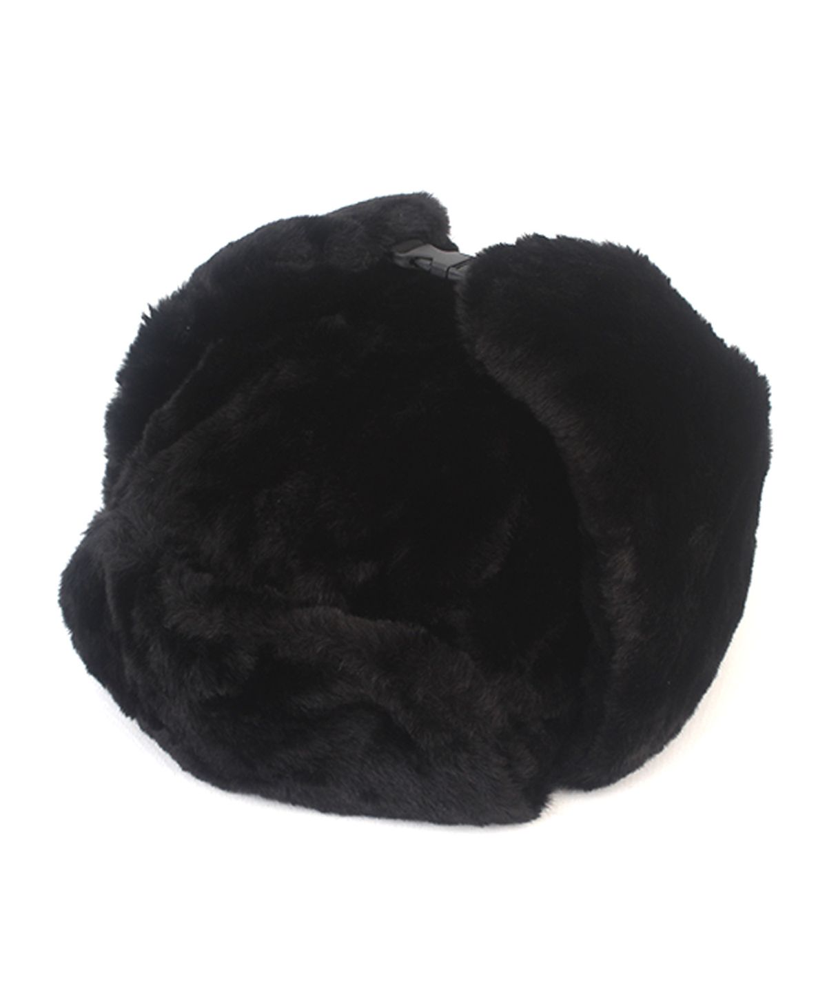 유니버셜 케미스트리(UNIVERSAL CHEMISTRY) Soft Fur Black Aviator Hat 항공모자