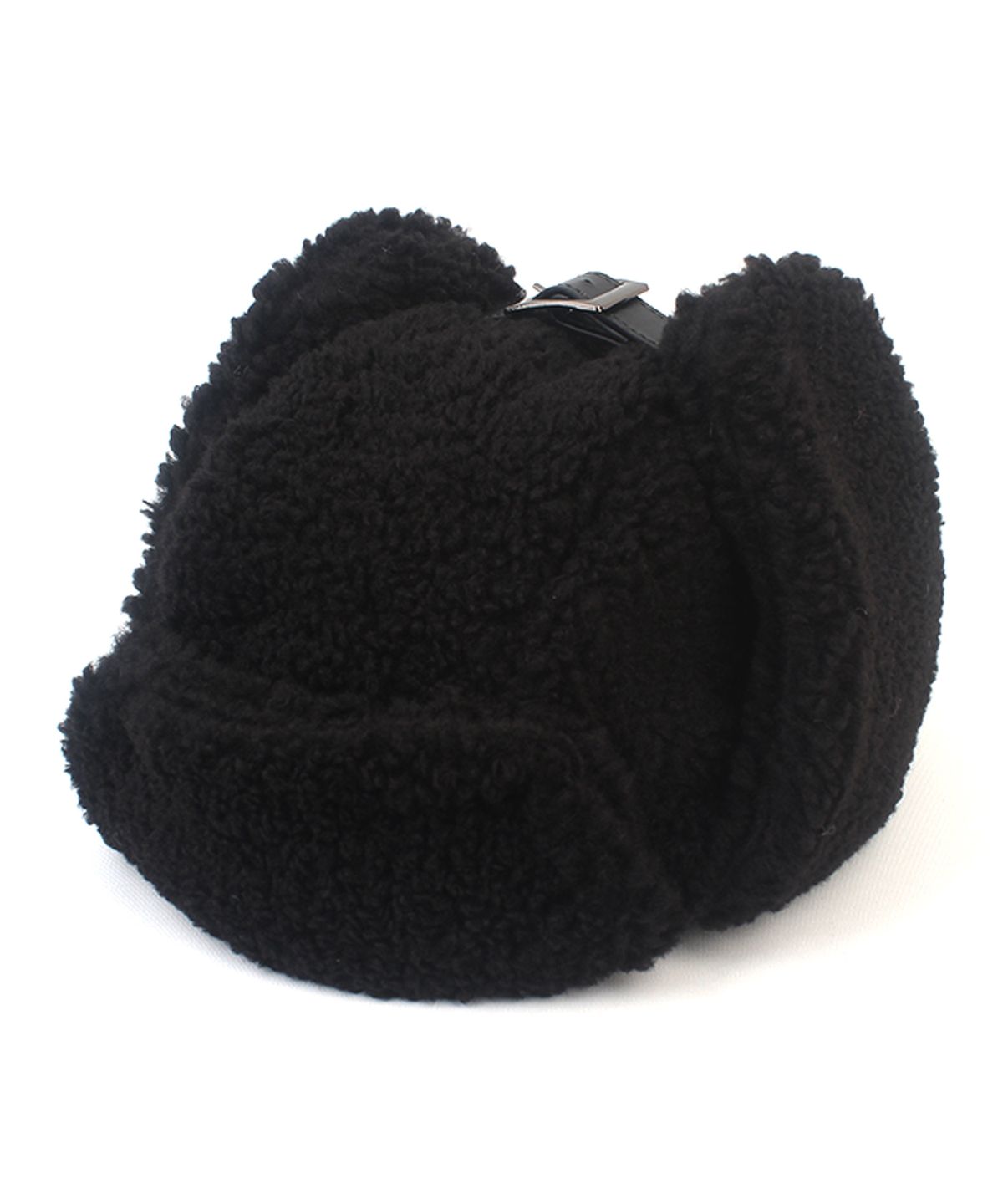 유니버셜 케미스트리(UNIVERSAL CHEMISTRY) Fleece Black Aviator Hat 항공모자