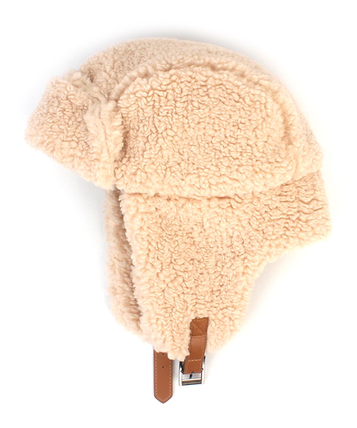 유니버셜 케미스트리(UNIVERSAL CHEMISTRY) Fleece Beige Aviator Hat 항공모자
