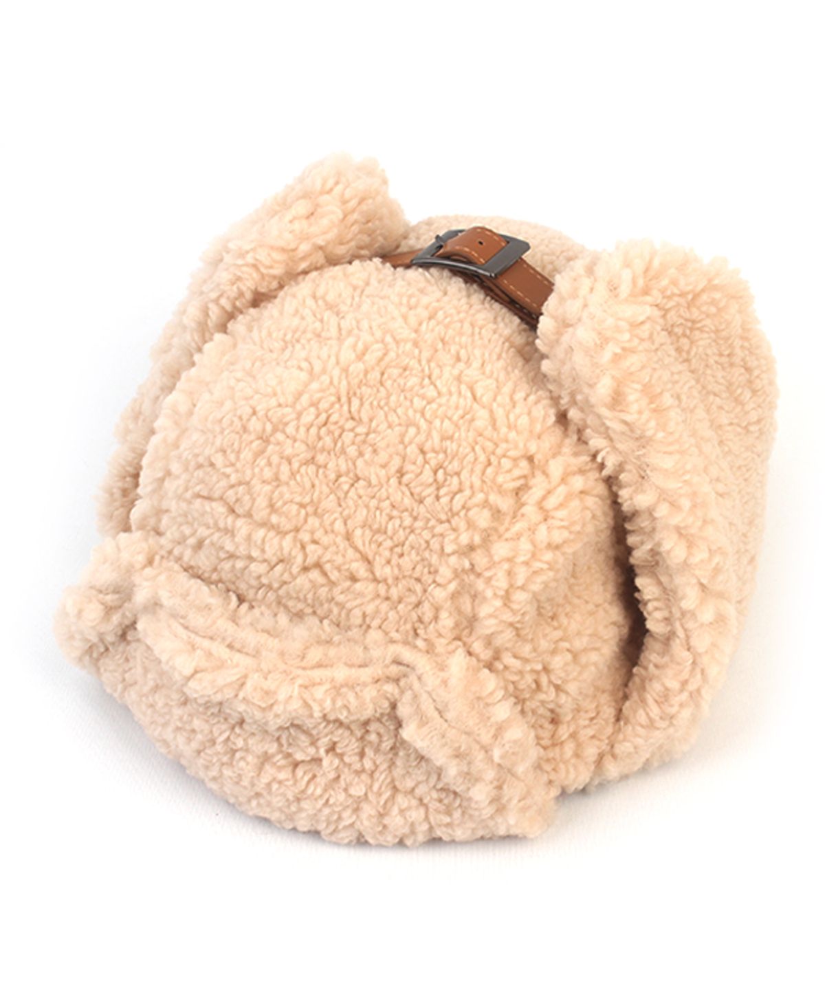 유니버셜 케미스트리(UNIVERSAL CHEMISTRY) Fleece Beige Aviator Hat 항공모자