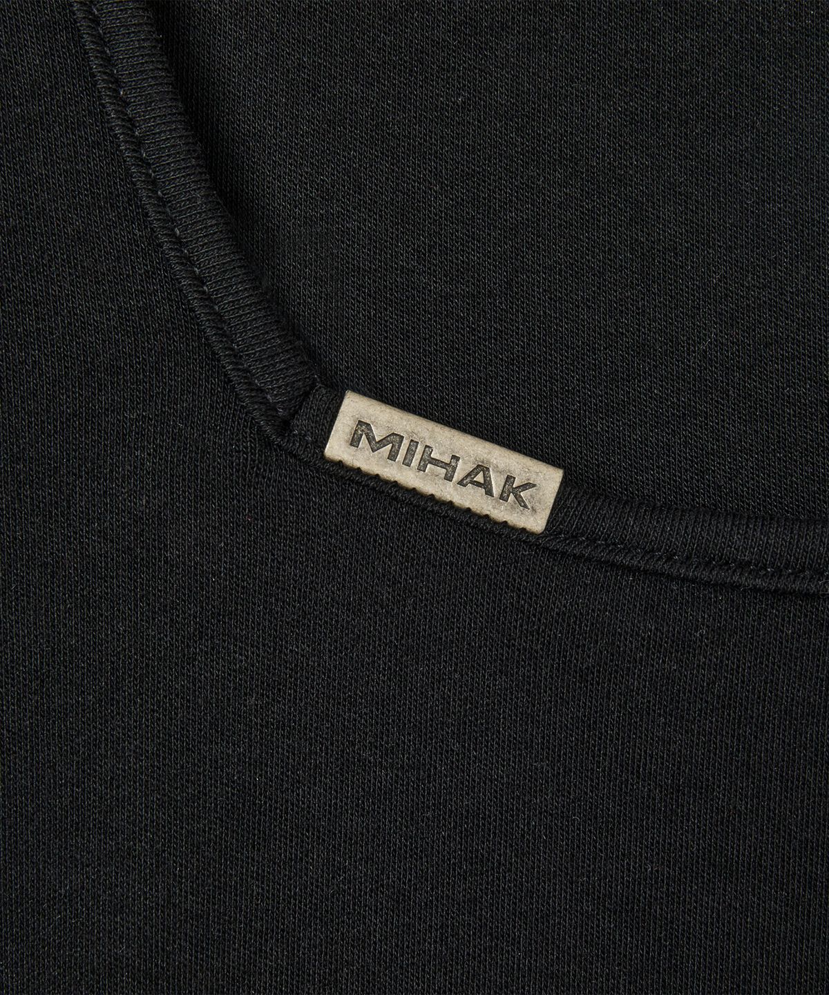 미학(MIHAK) 메탈 클립 스퀘어넥 크롭 티셔츠 (BLACK)