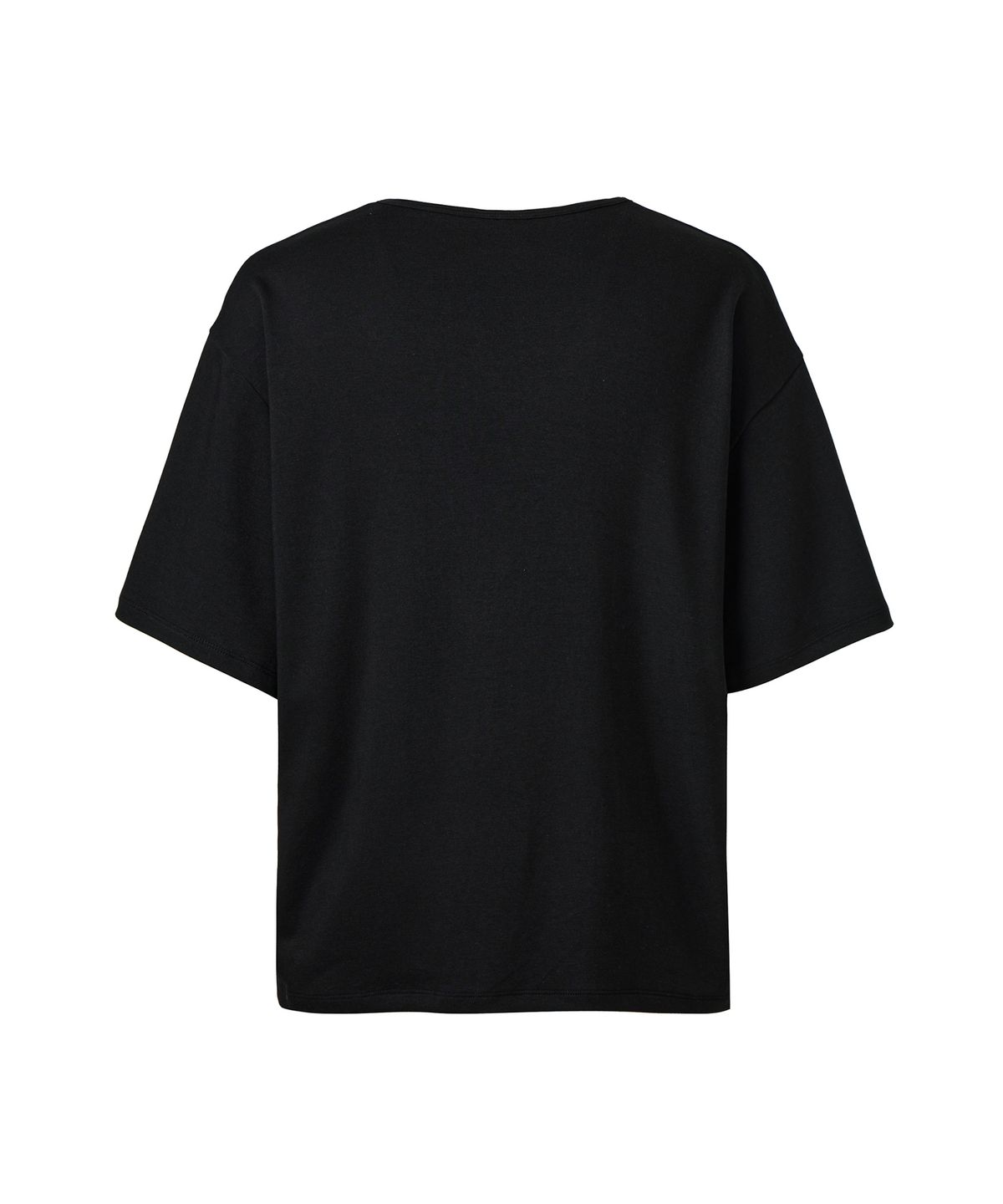 미학(MIHAK) 메탈 클립 유넥 티셔츠 (BLACK)