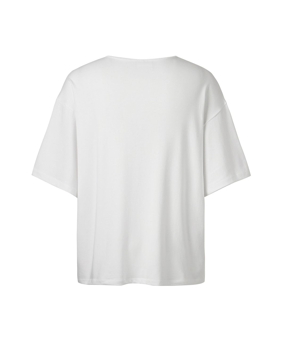 미학(MIHAK) 메탈 클립 유넥 티셔츠 (WHITE)