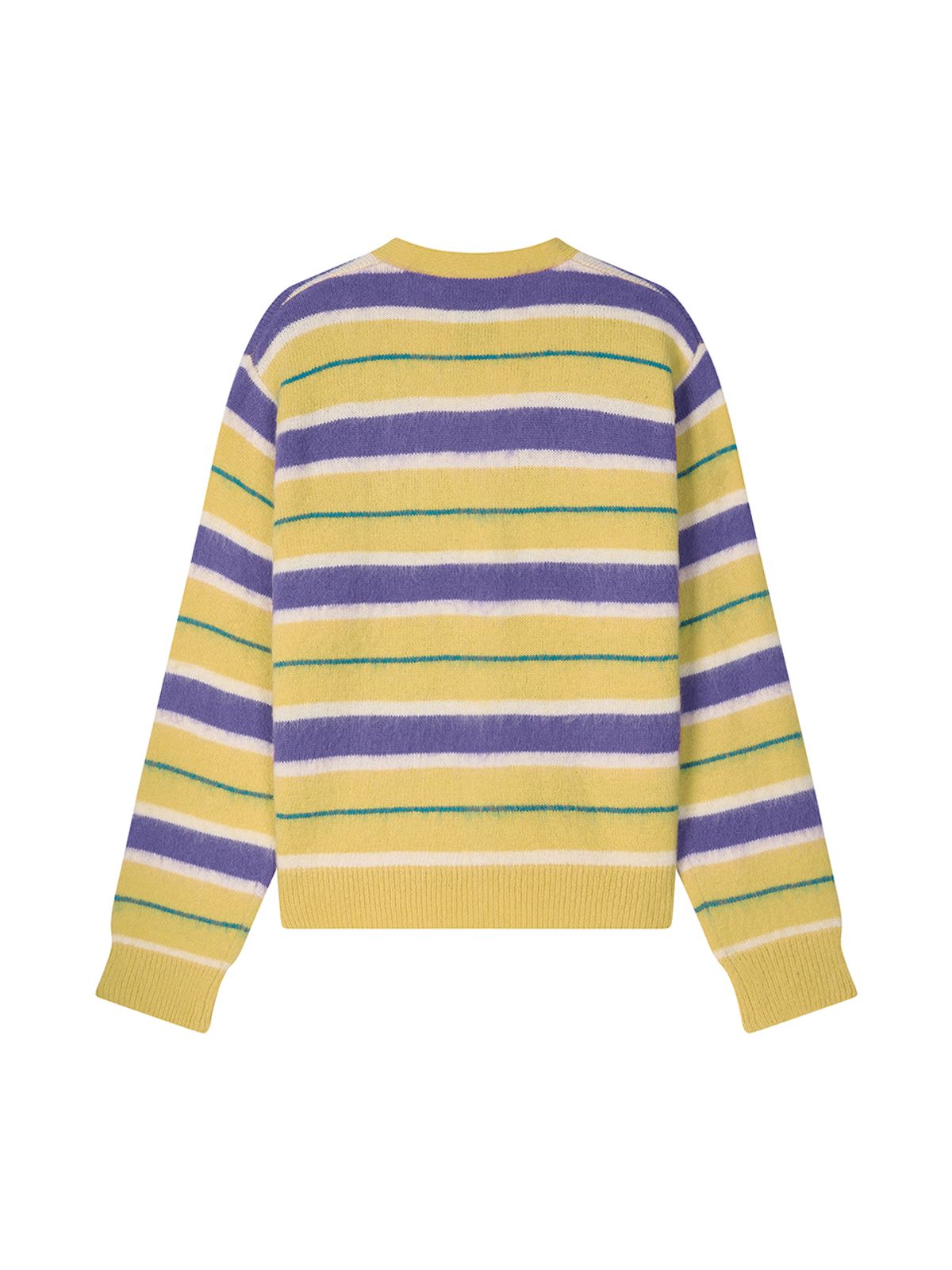 에즈이프 캘리(ASIF CALIE) MULTI STRIPE CARDIGAN YELLOW