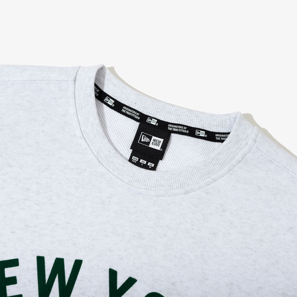 뉴에라(NEW ERA) MLB 뉴욕 양키스 글러브 맨투맨 헤더 그레이 14742040