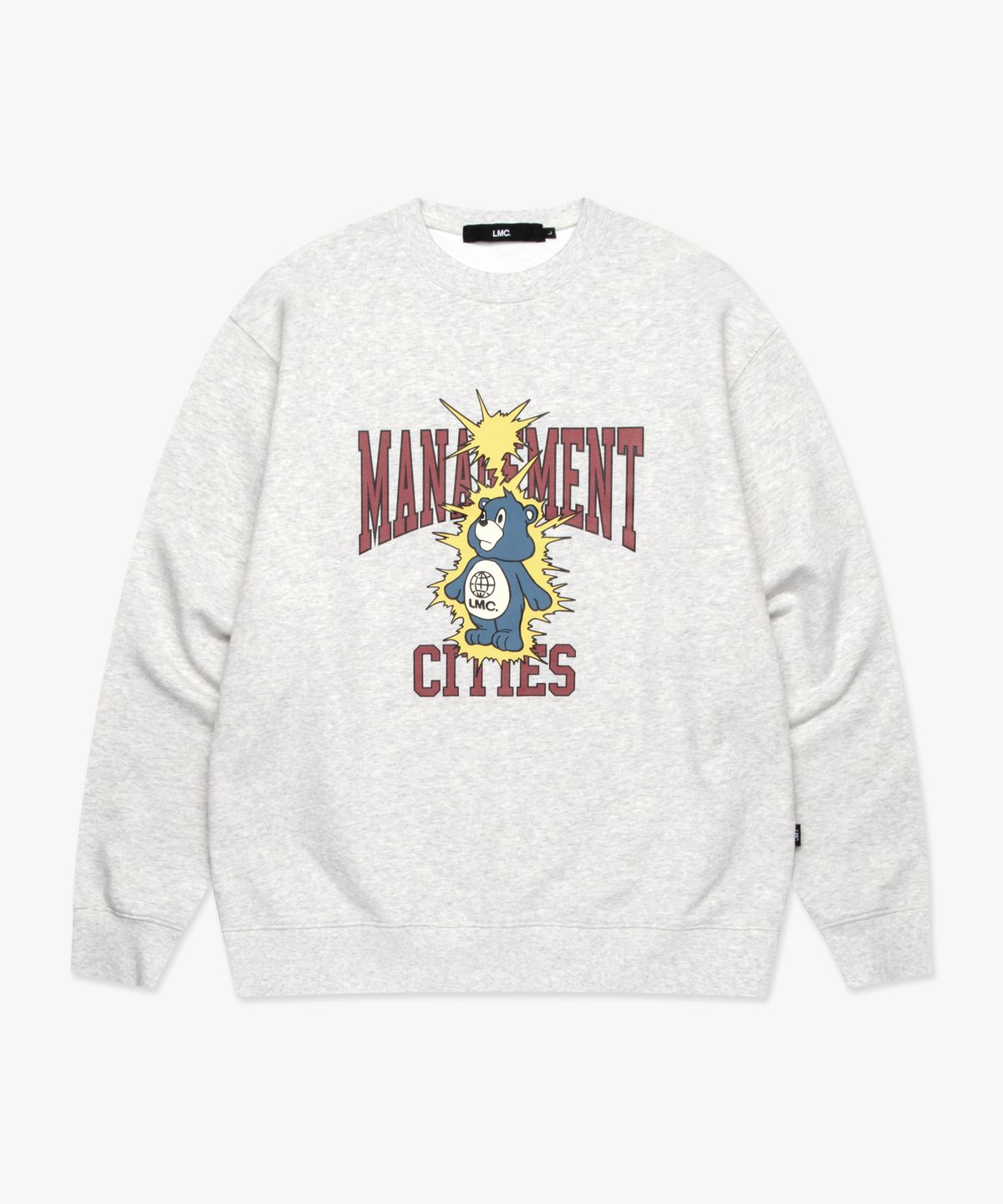 엘엠씨(LMC) THUNDER BEAR SWEATSHIRT light heather gray