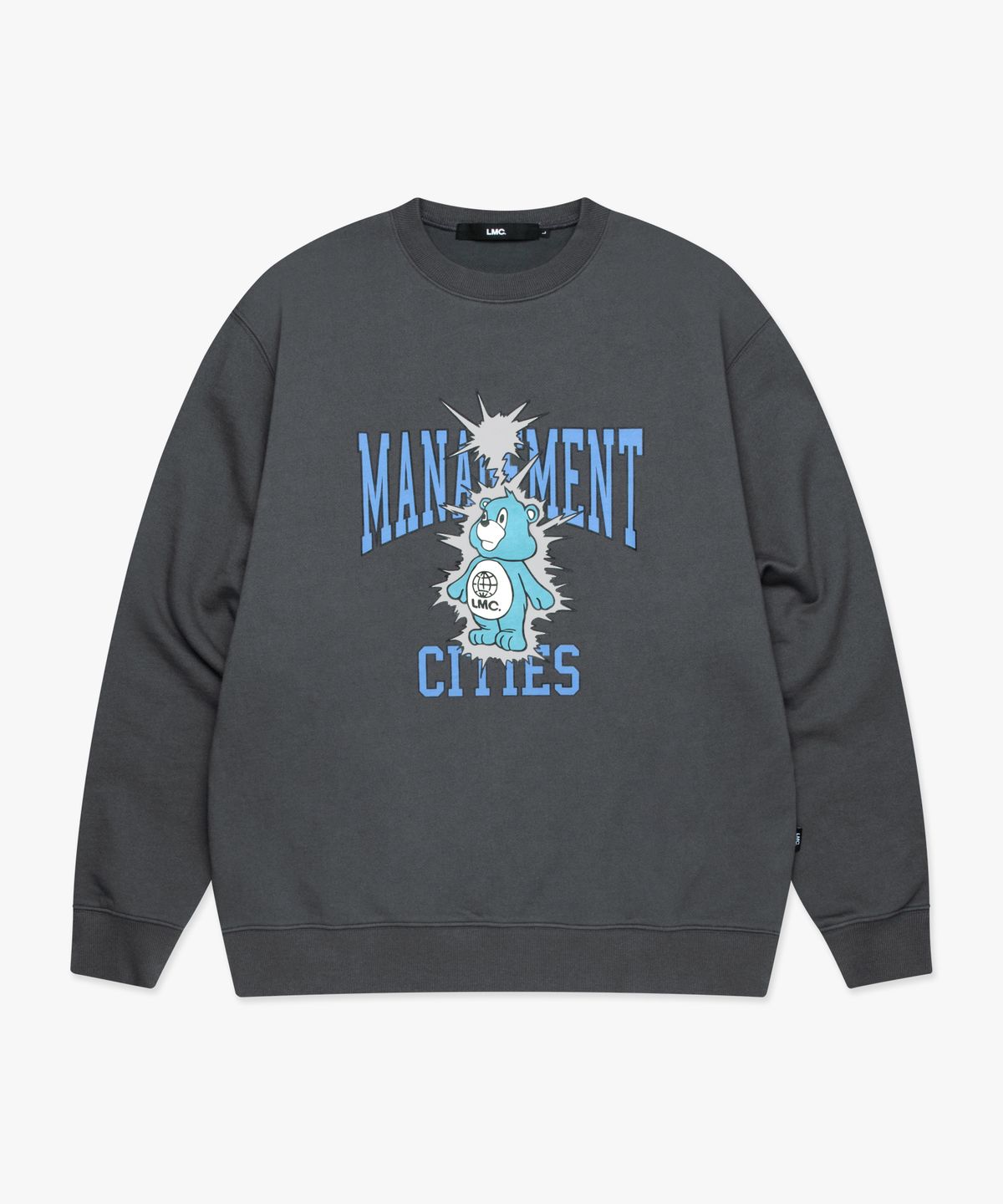 엘엠씨(LMC) THUNDER BEAR SWEATSHIRT charcoal