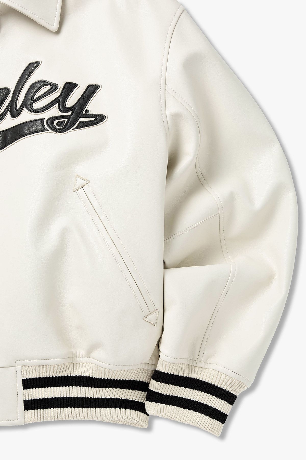 할리데이비슨 컬렉션스®(HARLEY-DAVIDSON COLLECTIONS®) SYNTHETIC LEATHER 블루종 크림 HH15301001