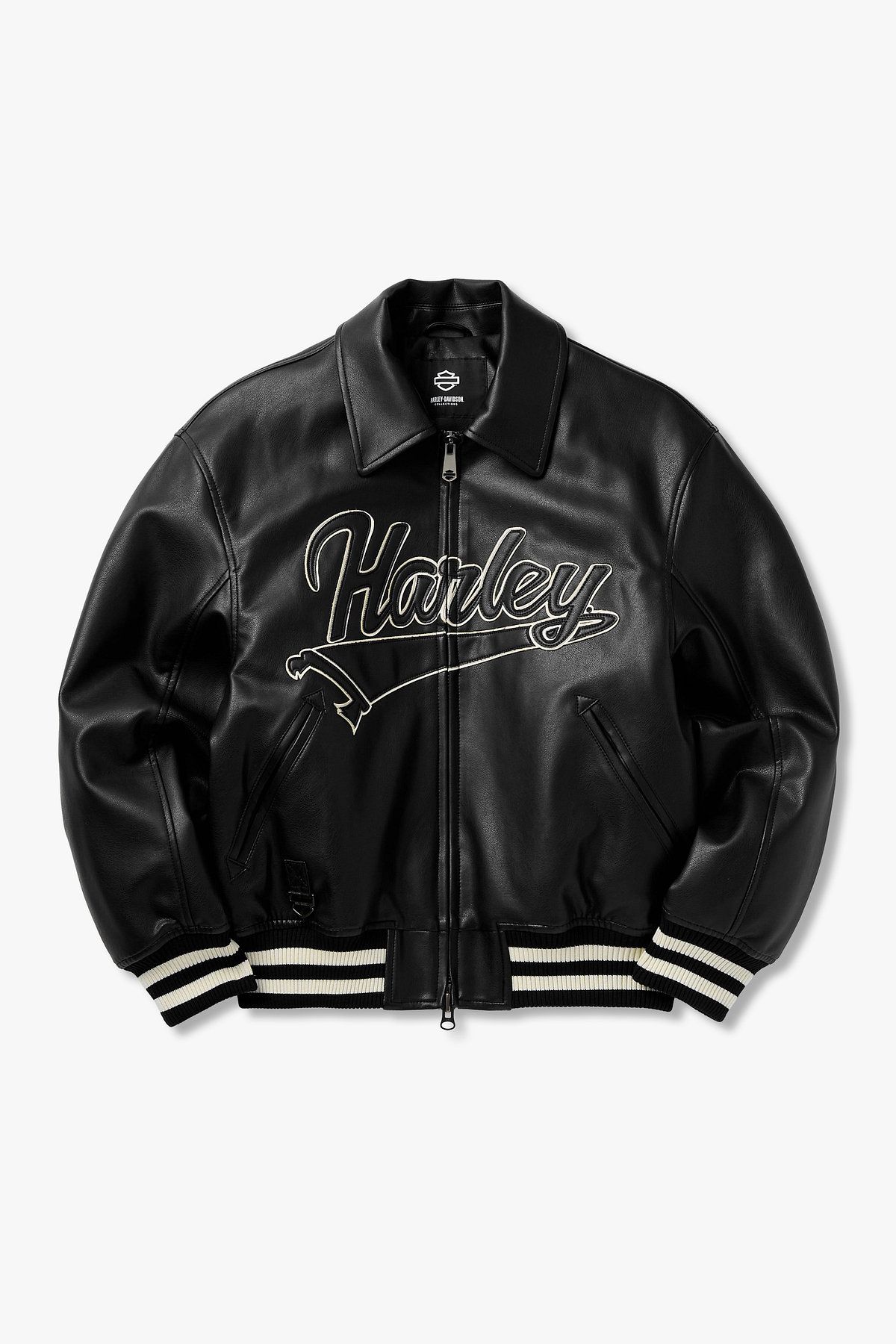 할리데이비슨 컬렉션스®(HARLEY-DAVIDSON COLLECTIONS®) SYNTHETIC LEATHER 블루종 블랙 HH15301001