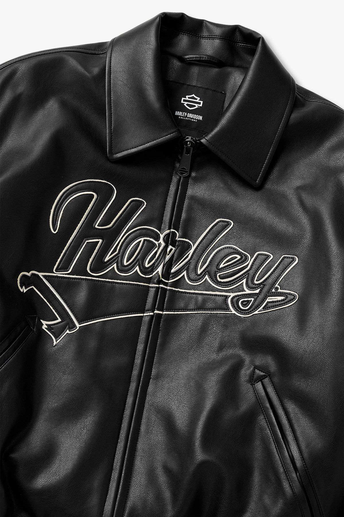 할리데이비슨 컬렉션스®(HARLEY-DAVIDSON COLLECTIONS®) SYNTHETIC LEATHER 블루종 블랙 HH15301001
