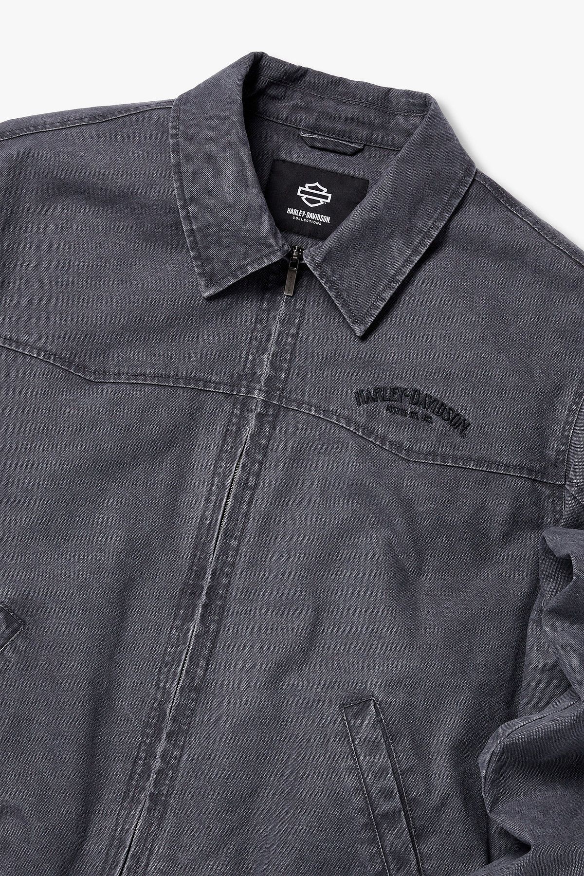할리데이비슨 컬렉션스®(HARLEY-DAVIDSON COLLECTIONS®) [셋업] OL 피그먼트 캔버스 블루종 챠콜 HH15303001