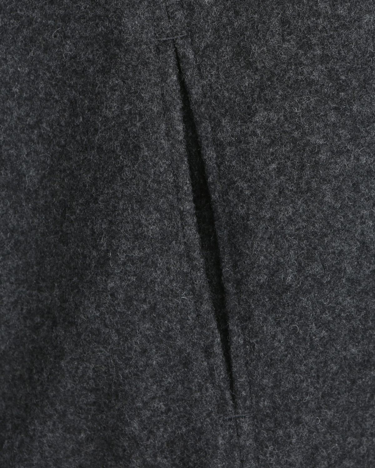 비슬로우(BESLOW) WOOL WIDE COLLAR HARRINGTON JACKET MELANGE CHARCOAL