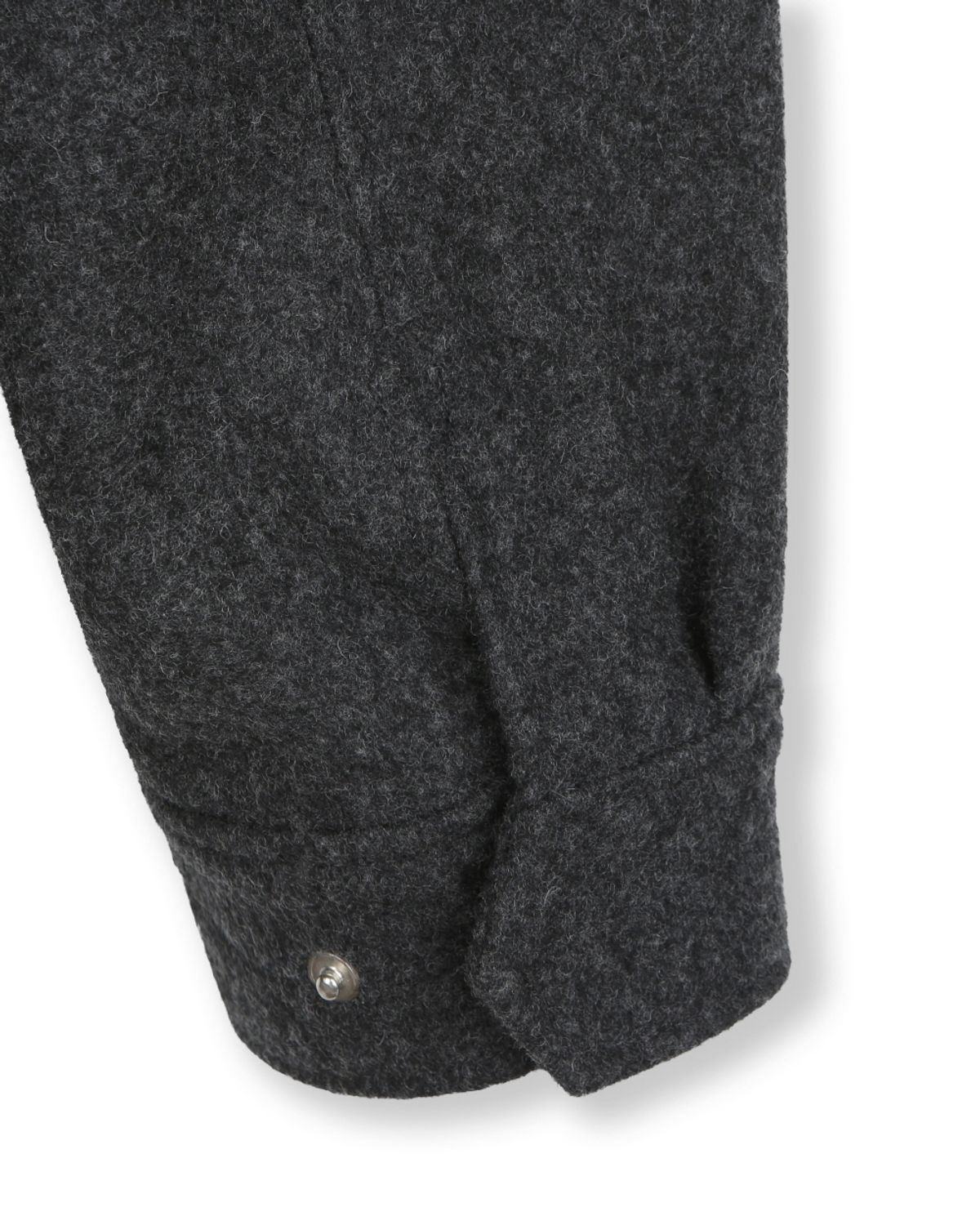 비슬로우(BESLOW) WOOL WIDE COLLAR HARRINGTON JACKET MELANGE CHARCOAL