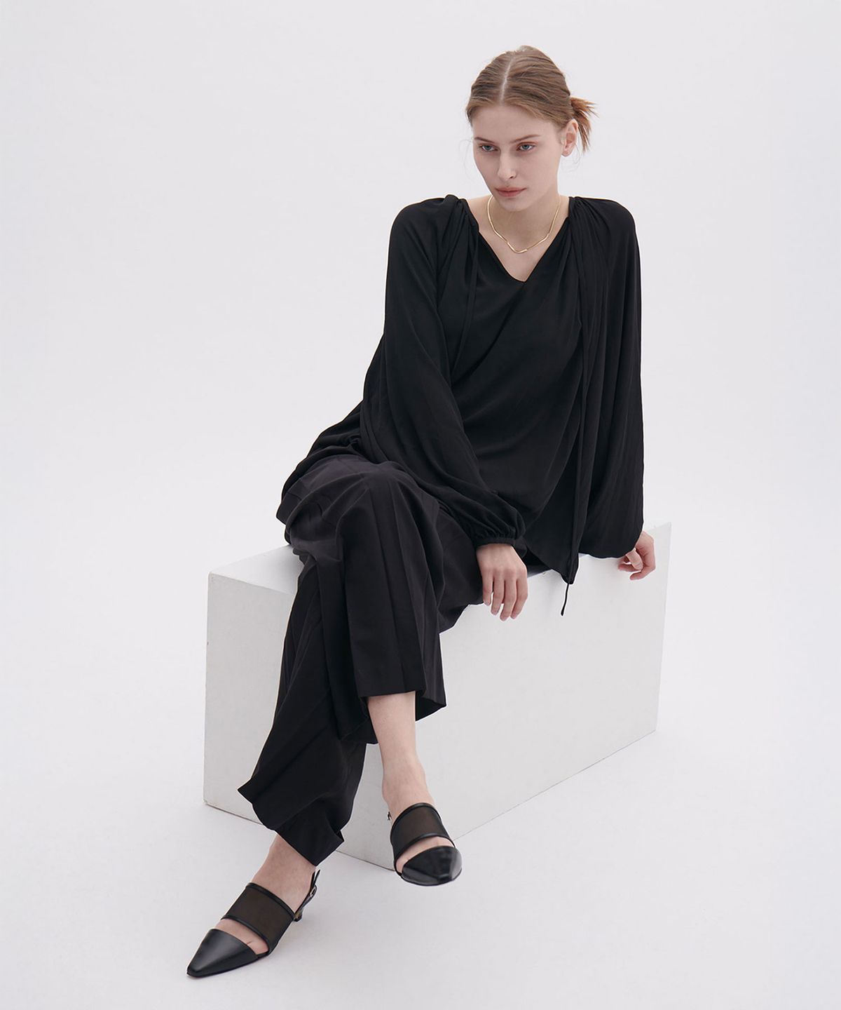 앤버터럼(ANDBUTTERUM) Aria_Slingback_Black(BF5APB07BK)