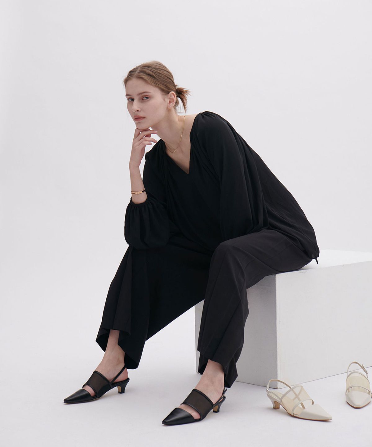 앤버터럼(ANDBUTTERUM) Aria_Slingback_Black(BF5APB07BK)