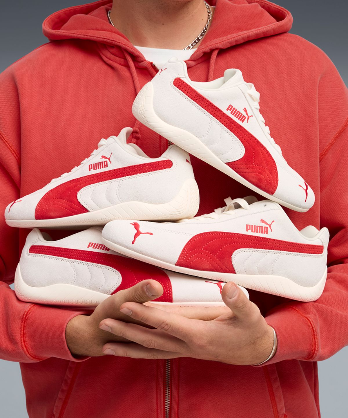 푸마(PUMA) 스피드캣 OG - 베이퍼그레이:레드 / 398846-49