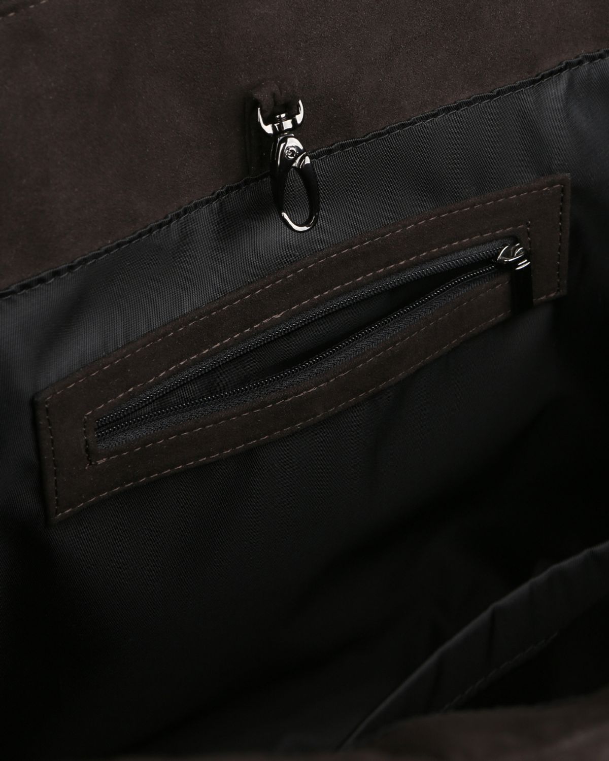 비슬로우(BESLOW) [비슬로우X데릭]SYNTHETIC SUEDE TOTE BAG DARK BROWN