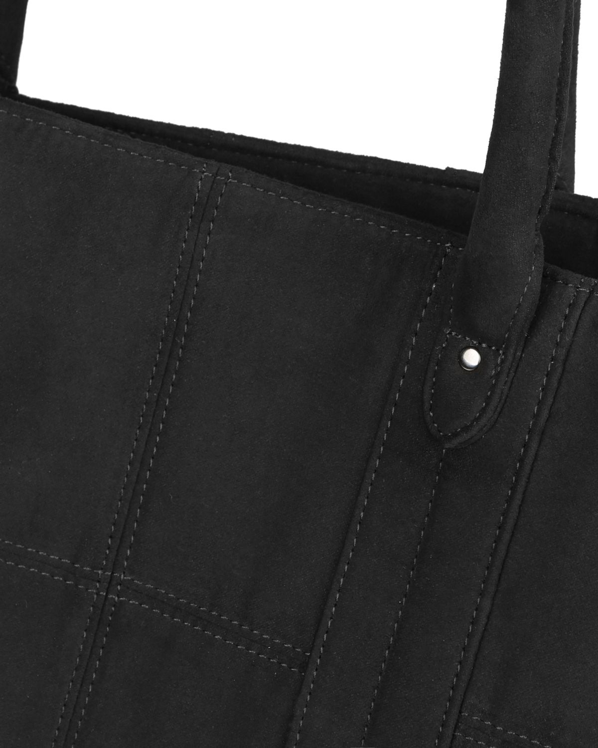비슬로우(BESLOW) [비슬로우X데릭]SYNTHETIC SUEDE TOTE BAG BLACK