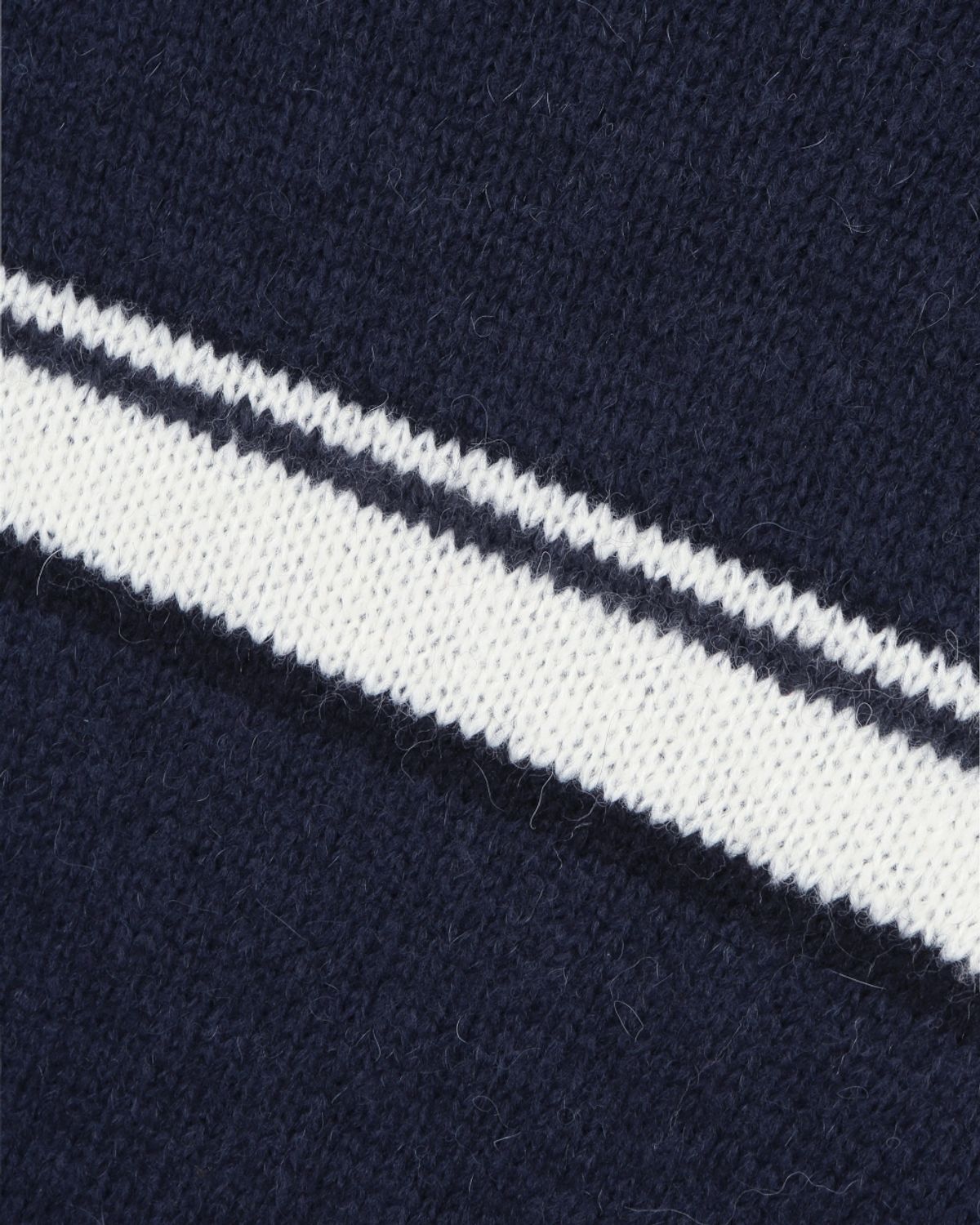 비슬로우(BESLOW) [비슬로우X데릭]STRIPE ALPACA KNIT NAVY
