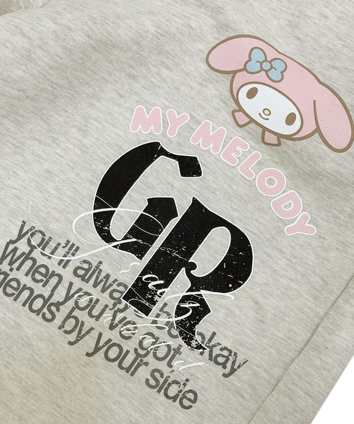 그레일즈(GRAILZ) [GRAILZ I MY MELODY] MY MELODY VINTAGE SWEAT PANTS [OATMEAL]