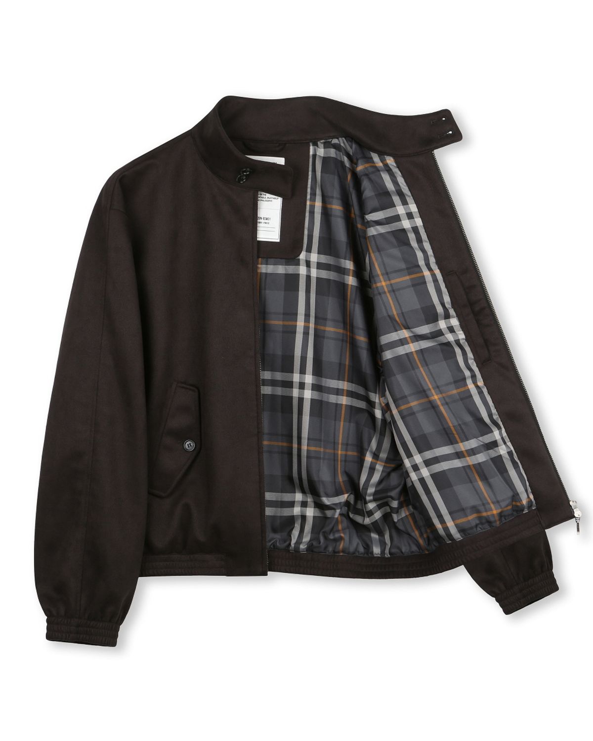비슬로우(BESLOW) [비슬로우X데릭]SYNTHETIC SUEDE HARRINGTON JACKET DARK BROWN
