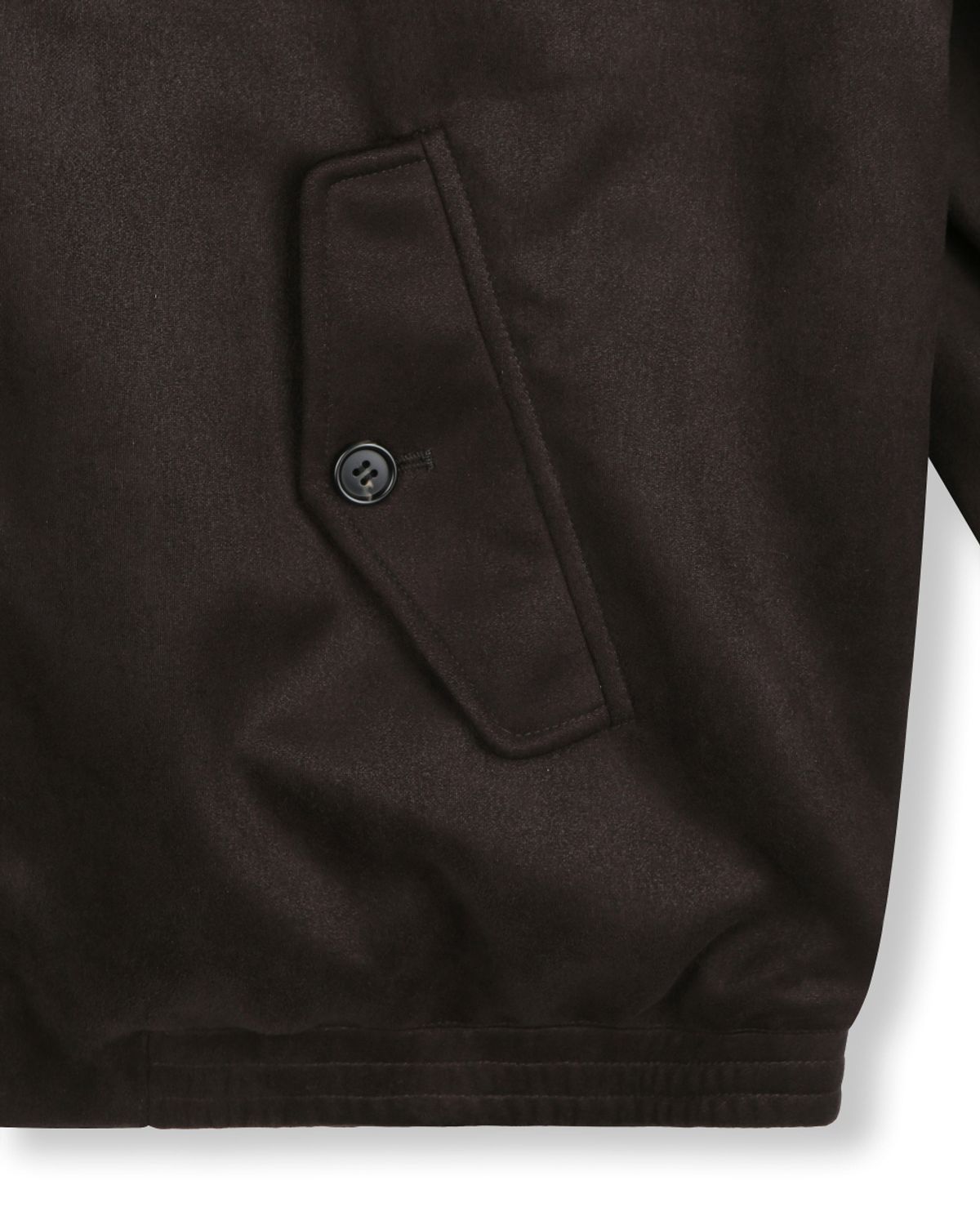 비슬로우(BESLOW) [비슬로우X데릭]SYNTHETIC SUEDE HARRINGTON JACKET DARK BROWN